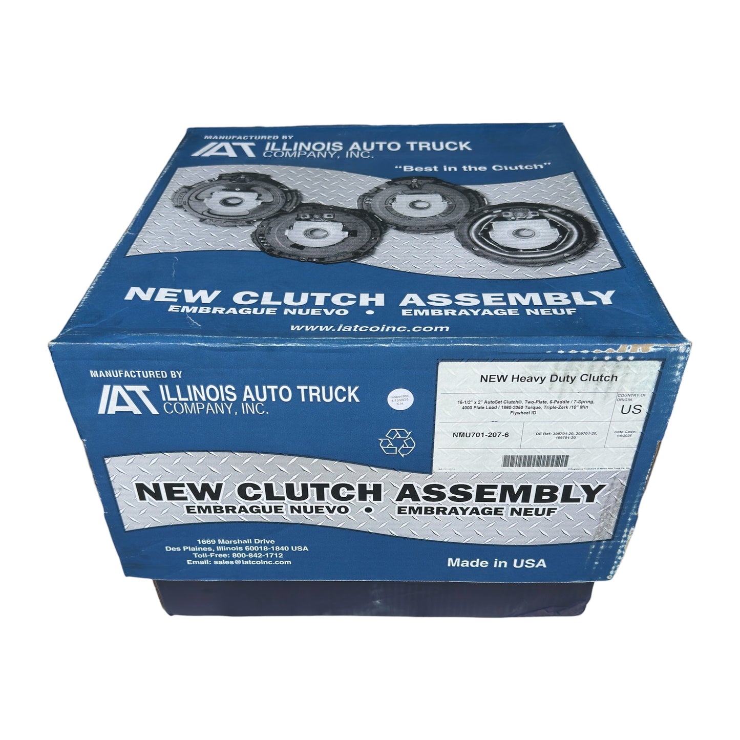 309701-20 ILLINOIS AUTO - 15.5" x 2" 7-Spring - AutoSet - Self Adjust Clutch Assembly