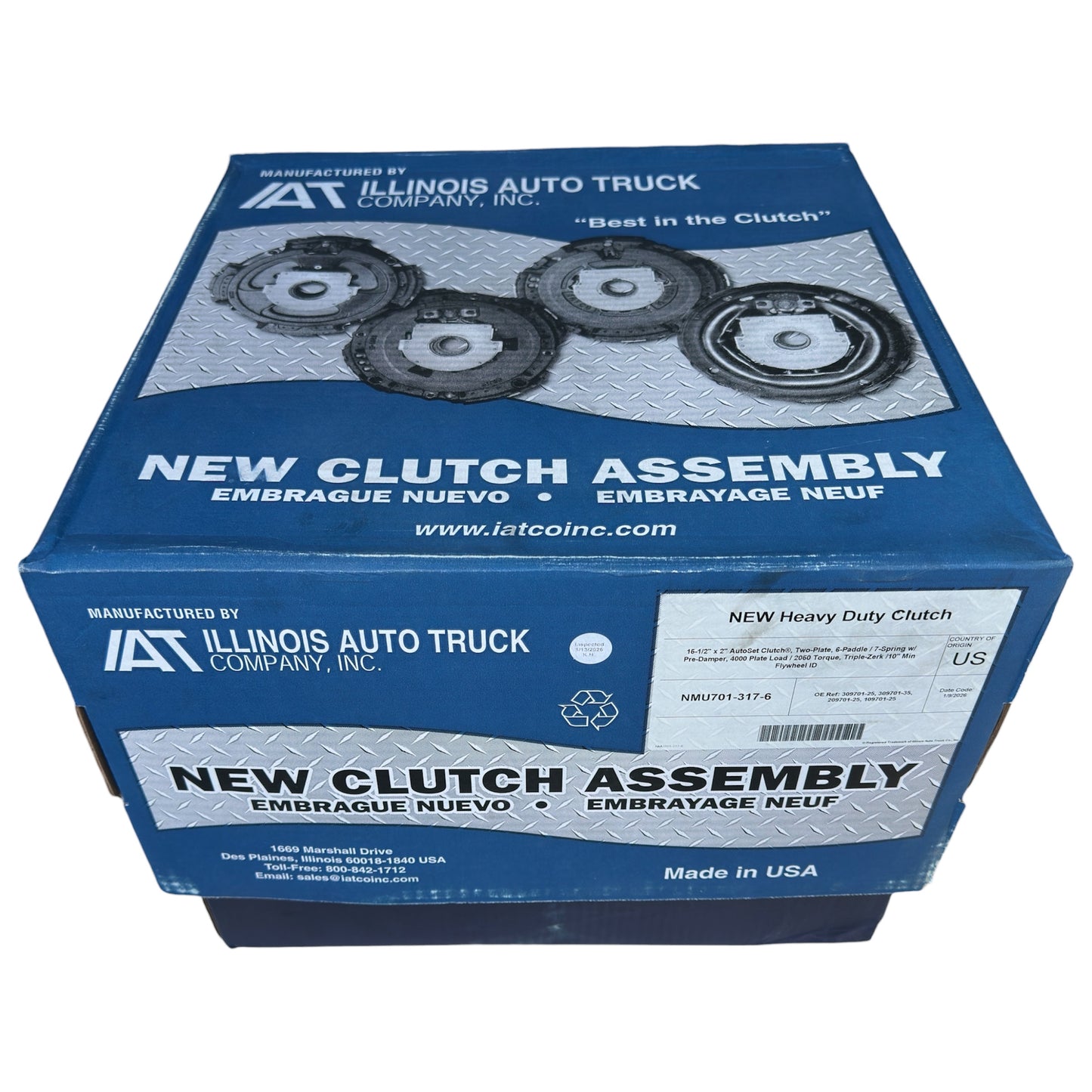 309701-25 ILLINOIS AUTO - 15.5" x 2" 7-Spring - AutoSet - Self Adjust Clutch Assembly